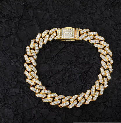 6MM Moissanite Diamond Cuban link bracelet